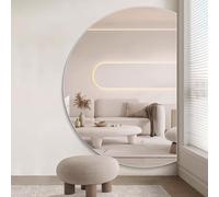 Dijateman Rétro-éclairé Miroir de Vanité Mural, Dimmable 3 Couleurs Rétro-éclairé, Intelligent Anti-Buée Miroir Cosmétique LED, Antidéflagrant(Right Cut,100cm)