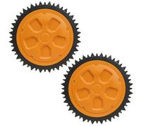 Dijia 2x Roues pour Worx Landroid M (WR141E, WR142E, WR143E, WR165E, WR167E) - Roues Lestées Tout-Terrain, Design Antidérapant avec Traction Améliorée