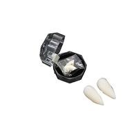 dijiusidy 12 pièces Dents de Vampire Toussaint Faux Accessoires de dent Ornements Accessoire de Mascarade Fournitures pour la Maison Cadeaux intéressants Reconstitution, boîte de 19 mm