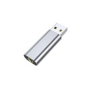 dijiusidy Adaptateur Audio Mini USB vers 5 mm, Carte Son Externe, convertisseur pour Casque stéréo, connectivité Facile pour PC Portable, Carte Son Externe Portable, Haut-Parleur pour PC