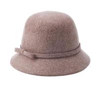 dijiusidy Bob en feutre de laine, chapeau d'hiver chaud pour femme, souple et doux, mélange de laine, idéal pour les mariages et les bals de fin d'année. Une excellente idée