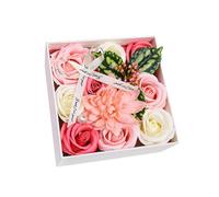 dijiusidy Bouquet de Fleurs de Savon Unique, Cadeau parfumé pour aux pétales Roses, idéal pour Le Bain. Un présent Romantique et décoratif pour Vos Proches.