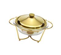 dijiusidy Buffet chafing dish idéal pour les mariages, disponible dans des designs exceptionnels, garantissant à vos invités un large choix de plats chauds, Or, 20.3 x 32.8 cm