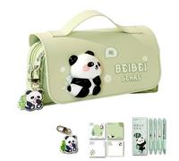 dijiusidy Calmez Les Enfants avec cet Adorable Ensemble de Papeterie Capybara Comprenant Un Stylo à Bille et Une Toile à Presser avec Accessoire, Panda