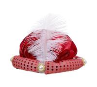 dijiusidy Chapeau de sultan, chapeau de prince arabe, turban indien, pièce