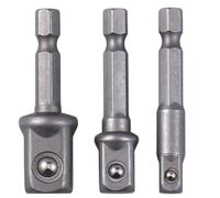 dijiusidy Ensemble d'adaptateurs de douilles à impact transformant une perceuse électrique en une puissante visseuse à douilles avec trois adaptateurs tige hexagonale de 1/4 pouce. L'ensemble