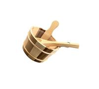 dijiusidy Ensemble de seau et louche pour sauna en bois, tonneau et baignoire, accessoires de bain faits main pour spa et extérieur. Seau pot fleurs multifonctionnel pour légumes d'extérieur. Ensemble