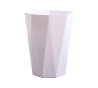 dijiusidy Espace Propre avec Poubelle - Grande Ouverture Fond Antidérapant Cuisine Chambre PP Ménage Bureau Déchets Grande Capacité, Blanc, L