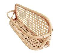 dijiusidy Étagère murale en rotin élégant et robuste, idéale pour la décoration intérieure. Pour Elle apporte une touche de beauté naturelle à votre espace de vie et rehausse son ambiance. Traitement