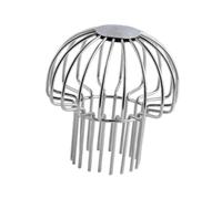 dijiusidy Grille de de gouttière Extensible et Efficace, empêchant Les Feuilles et Les débris d'obstruer tuyaux d'évacuation et améliorant Leur Fonctionnement, Argent, pour 65 mm à 75 mm