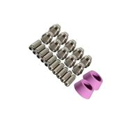 dijiusidy Kit complet de consommables de découpe avec raccords et électrodes pour réparer votre chalumeau et réaliser vos projets découpe en toute simplicité. Buse : 21 x 14 mm /