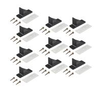 dijiusidy Les arrêts de neige empêchent la neige de glisser des toits métalliques. Associés à des protège-gouttières avec joint d'étanchéité, ils offrent une meilleure, Noir, 100 mm