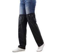 dijiusidy Les guêtres imperméables à Ventilation restent au frais et au sec lors des randonnées, couvre-jambes imperméable en PVC, tablier de jambe imperméable en PVC, Noir, XL