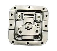 dijiusidy Loquet à bascule argenté pour coffre, boîte, valise, outil, armoire, fixation durable, moraillon à ressort, loquet argenté, clip de verrouillage