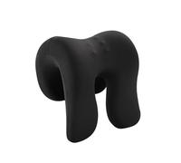 dijiusidy Oreiller de soutien cervical en mousse à mémoire de forme, idéal pour se détendre pendant les études, le travail, la pause déjeuner pour une, Noir massif, 25 x 18 x 28 cm