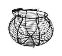 dijiusidy Panier à œufs en métal avec poignée, Style campagnard, idéal pour Transporter des œufs Frais des Fruits sur Le Plan de Travail. Facile à Transporter et déplacer Selon Les Besoins.