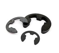 dijiusidy Paquet de 580 rondelles à circlips Fabrication de Tailles Multiples Assortiment de bagues de retenue antirouille E Clip Snap Fournitures industrielles, Le Noir