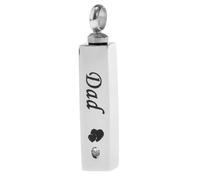 dijiusidy Pendentif souvenir en acier inoxydable, bijou commémoratif, urne funéraire pouvant contenir des lettres d'amour et des cendres précieuses. Ce bijou en acier inoxydable est également étanche.