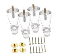 dijiusidy Pieds de meuble robustes pour canapé, table, chevet, salon, en acrylique transparent. Supports de meubles avec quincaillerie montage, rehausseurs pour bibliothèque, canapé, commode, banc.