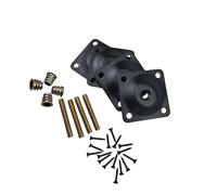 dijiusidy Plaques de fixation polyvalentes pour pieds de meubles, vis, pièces rechange, fixations pour canapés, tables, armoires et sièges, plaque en T pour chaises, support fixation pour meubles,