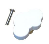 dijiusidy Poignée de meuble nordique en forme de, poignée porte enfant avec cache-poussière, poignées décoratives mignonnes en PVC, poignées tiroir avec vis incluses, porte/meuble