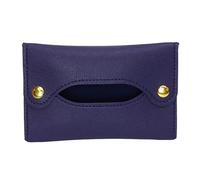 dijiusidy Porte-Sac à mouchoirs Facile à Nettoyer, Fournitures d'intérieur de Voiture Simples et Modernes pour la Maison, boîte à mouchoirs Universelle en Cuir, Bleu foncé