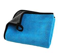 dijiusidy Serviette de Lavage de Voiture Absorbant l'eau Chiffon de Nettoyage Doux Non Pelucheux Chiffon de Verre Cuisine de Toilette ménage torchon Lavable, Bleu 30x60cm
