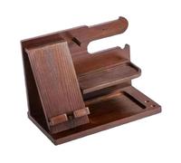 dijiusidy Station d'accueil élégante en Bois pour téléphone, Cadeau pour Homme, Support de Montre de Chevet et Organiseur Table Nuit pour Tous Vos Besoins Rangement. Organiseur Table Nuit en