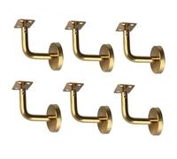 dijiusidy Supports de rampe d'escalier : six solutions de support robustes pour escaliers, rénovations, centres commerciaux, garde-corps, Plaque support plate, 6x6x5cm