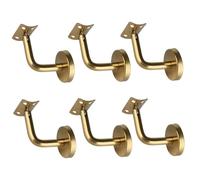 dijiusidy Supports de rampe d'escalier : six solutions de support robustes pour escaliers, rénovations, centres commerciaux, garde-corps, Plaque support d'arc, 6x6x5cm