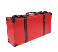 dijiusidy Valise de Voyage Ancienne en Bois, Accessoire de Photographie, Valise Vintage Style Britannique, boîte Rangement pour vêtements, rétro en Bois et Cuir, décoration intérieure,