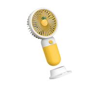 dijiusidy Ventilateur Portable de Poche 1 Vitesse Rechargeable été Personnel Bureau Refroidisseur étude de Voyage ménage extérieur Dispositif de Refroidissement, Ananas