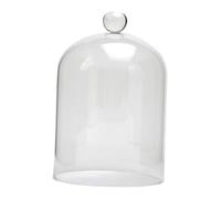 dijiusidy Vitrine en Verre Transparent avec Couvercle Anti-poussière, protégeant Les Objets de Collection et Les Fleurs stabilisées. Décoration intérieure et Lampe à Fleurs, Transparent, L