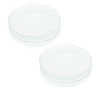 DIKACA 10 pièces Assiettes Verre Transparentes pour Expérience Chimie Plat Évaporation pour Laboratoire Accessoire Éducatif Résistant et Polyvalent pour Enseignement Analytique