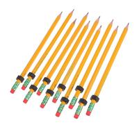 DIKACA 10 Pièces Crayons Filetés avec Écrou Coulissant Crayons Bois Ergonomiques Antistress pour Garçon Fille Bureau et École Outil Écriture Sensoriel Portable