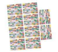 DIKACA 10 pièces Étiquettes Autocollantes Rondes pour Bouteilles Dhuile Essentielle Pastilles Adhésives Colorées pour Pots et Flacons Stickers Décoratifs et Pratiques