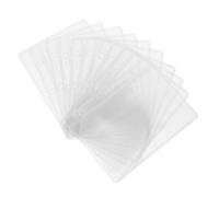 DIKACA 10 Pièces Pochettes Transparentes pour Classeur Budget Légères et Pratiques Compatibles avec Budgets Rangement Facile pour Reçus et Tickets Organisation Financière Simplifiée