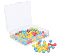 DIKACA 100 Perles Colorées en Plastique 10 MM Lot de 100 Billes Pédagogiques pour Apprendre les Mathématiques Probabilités Outil Éducatif pour Garçon et Filles en Classe et à la Maison