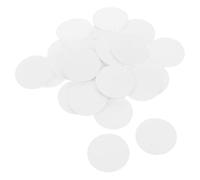 DIKACA 100 Pièces Pastilles Adhésives Rondes Double Face Blanches, Autocollants Amovibles Forte Adhérence pour Décorations et Supports Caméra sur Pare-brise, Bricolage