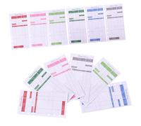 DIKACA 12 feuilles Budget Cards Portable With Six Color-coded Holes Cash Envelope Tracker For Home Office Supplies Expense Planner For Daily Budget Management And Financial Organization