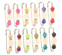 DIKACA 12 pièces Clips de Sécurité pour Pantalon et Pull Épingles Broches Décoratives pour Châle Cardigan Réglage Jean Accessoires Polyvalents pour Vêtements