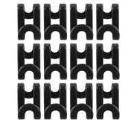 DIKACA 12 pièces Crochet de Connexion pour Cintres Abs Double Tête Antidérapant Lot pour Gain de Place Penderie Robuste et Multi-usage Organiseur de Vêtements Stable pour Armoire