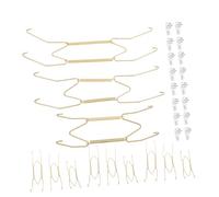 DIKACA 12 Pièces Crochet Invisible Cintre De Plaque De Fil Petit Cintre Pour Assiettes Invisibles Pour Assiettes Petite Représente Un Présentoir Plastique