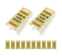 DIKACA 12 Pièces Mini Clips Porte-notes Acryliques Amusants Supports Signalisation Bureau Anti-dérangement pour Collègues Accessoires Organisation Bureau à Domicile Compact et Résistant