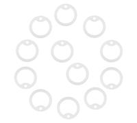 DIKACA 12 Pièces Silicone Dog Tag Silencer Set Glow In The Dark Noise Reducer For Pet Collar Tag Protector Case For Comfortable And Quiet Dog Identification