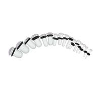 DIKACA 16 Pièces Plugs en Verre Massif pour Extension D'oreille, Forme Champignon, Hypoallergéniques et Sûrs, Taille 1,6 Mm à 10 Mm, Unisexes pour Usage Quotidien