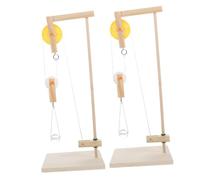 DIKACA 2 Ensembles Kit de Poulies Enseignement Physique Modèle Expérimental pour École Élémentaire Outil Stem Scientifique pour Expériences Mécaniques et Apprentissage Manuel
