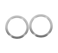 DIKACA 2 Pièces Anneau de Couvercle Intégré pour Poubelle de Plan de Travail Acier Inoxydable Montage Encastré Facile Bague D Ouverture pour Gestion Pratique des Déchets