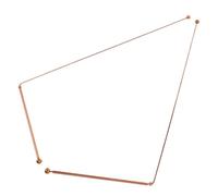 DIKACA 2 pièces Baguettes Radiesthésie Laiton pour Recherche Eau et Or Bâtons Divinatoires à Double Tête Sphérique pour Chasse Au Trésor et Enquête Paranormale