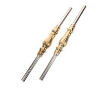 DIKACA 2 Pièces Balustres Escalier Métalliques Acier Inoxydable Colonnes Romaines Dorées pour Rambarde Intérieure et Extérieure de Remplacement Robustes Faciles à Installer et Résistantes